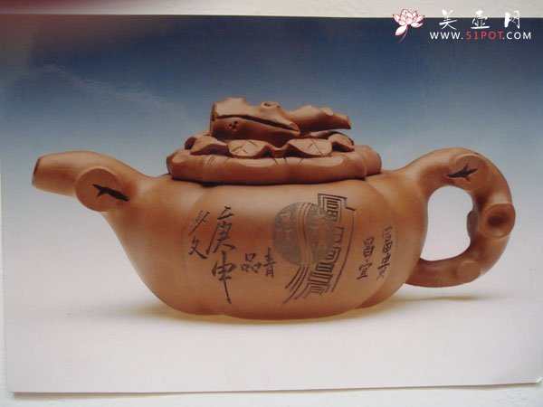 紫砂壶图片：柿扁 - 宜兴紫砂壶网