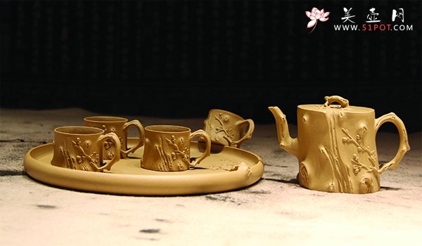 紫砂壶图片：寒梅傲骨 - 宜兴紫砂壶网