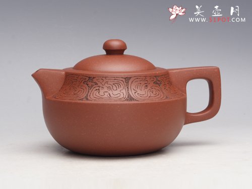 紫砂壶图片： 唐风汉韵壶（调砂... - 宜兴紫砂壶网