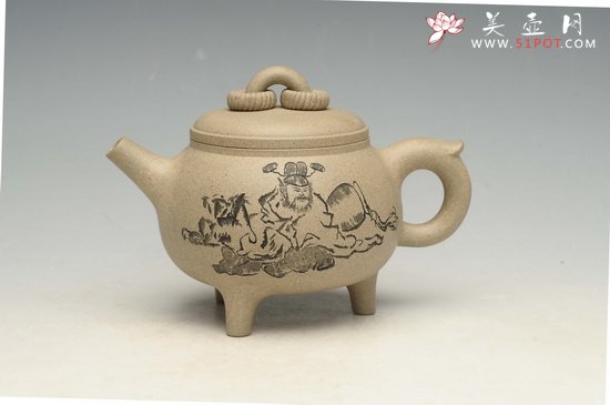 紫砂壶图片：三足鼎立 - 宜兴紫砂壶网