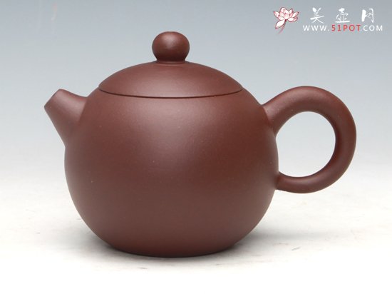 紫砂壶图片：圆球（紫泥）350ML - 宜兴紫砂壶网