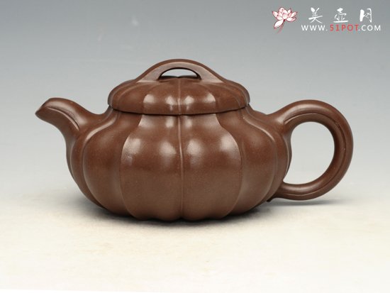 紫砂壶图片：菱花线圆 - 宜兴紫砂壶网