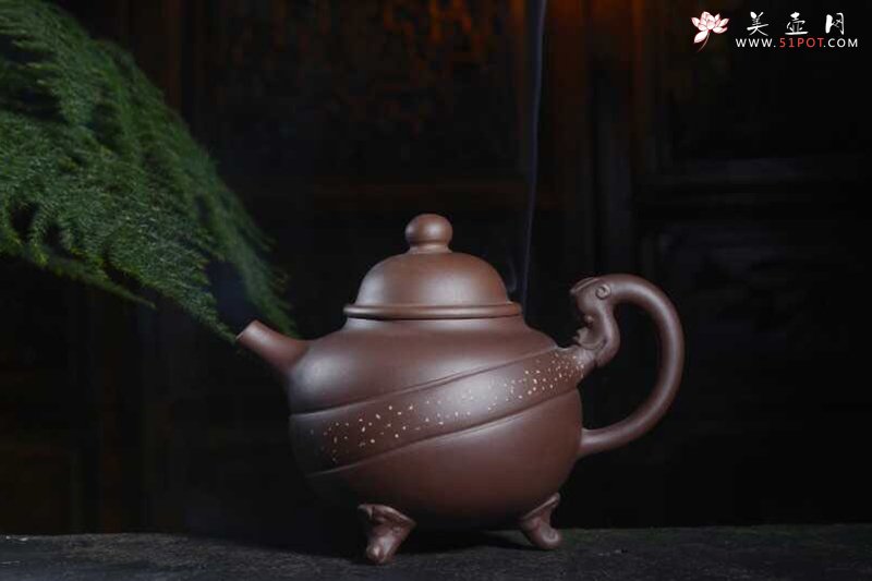 紫砂壶图片：天龙顶珠 - 宜兴紫砂壶网