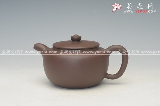 紫砂壶图片：平盖莲子 - 宜兴紫砂壶网