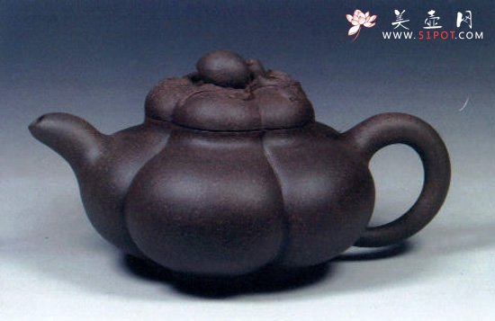 紫砂壶图片：上合桃 - 宜兴紫砂壶网