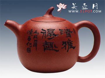 紫砂壶图片：瓜韵壶 - 宜兴紫砂壶网