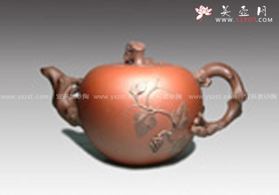 紫砂壶图片：松鼠葡萄 - 宜兴紫砂壶网