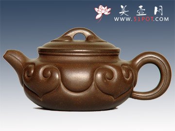 紫砂壶图片：如意仿古 - 宜兴紫砂壶网