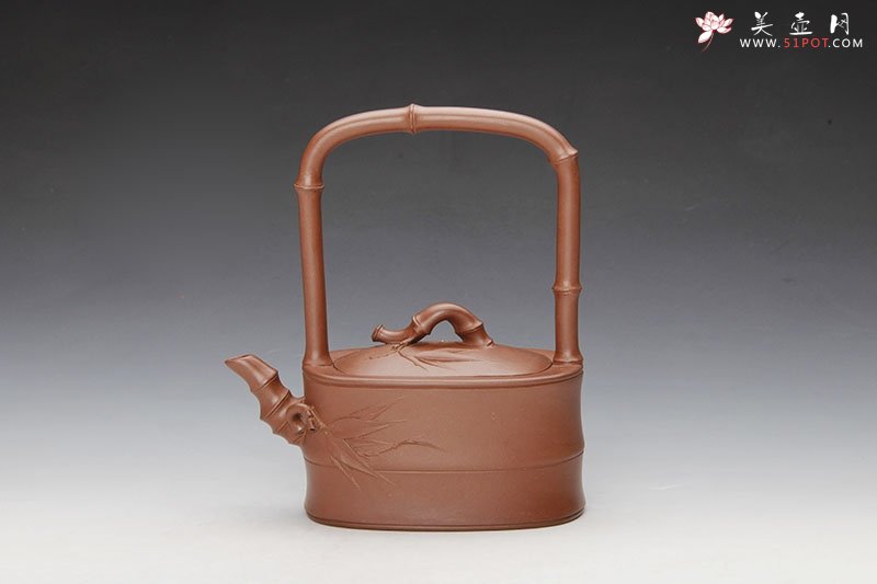 紫砂壶图片：腰圆竹段 - 宜兴紫砂壶网