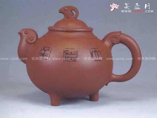 紫砂壶图片：三羊开泰壶 - 宜兴紫砂壶网