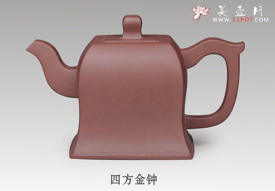 紫砂壶图片：四方金钟 - 宜兴紫砂壶网