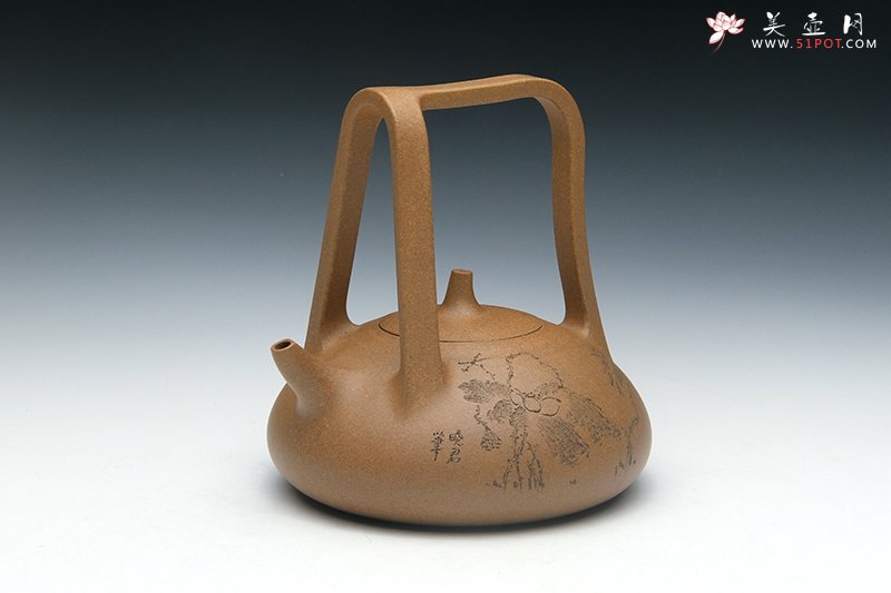 紫砂壶图片：东陵提梁 - 宜兴紫砂壶网