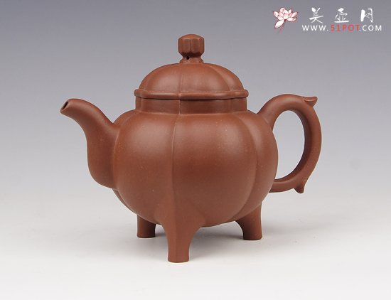 紫砂壶图片：三足鼎 - 宜兴紫砂壶网