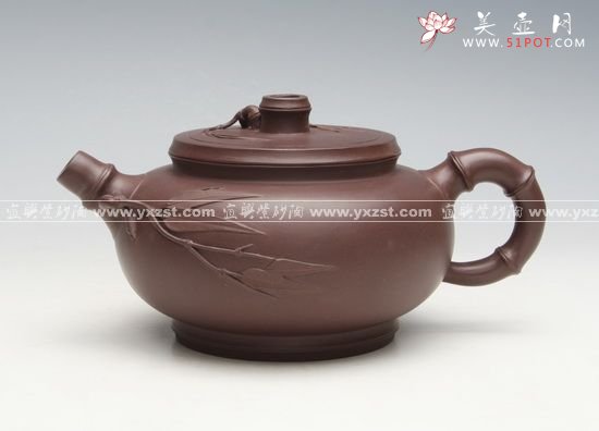 紫砂壶图片：竹报平安 - 宜兴紫砂壶网