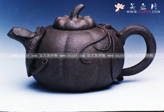 紫砂壶图片：北瓜壶 - 宜兴紫砂壶网