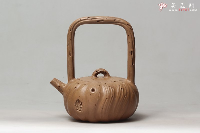 紫砂壶图片：年轮提梁 - 宜兴紫砂壶网