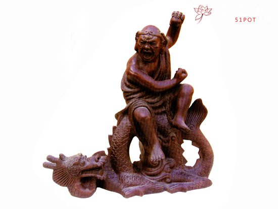 紫砂壶图片：降龙罗汉  作者：高级工艺师吴克强 - 宜兴紫砂壶网