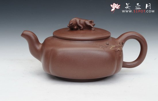 紫砂壶图片：牛气冲天 - 宜兴紫砂壶网