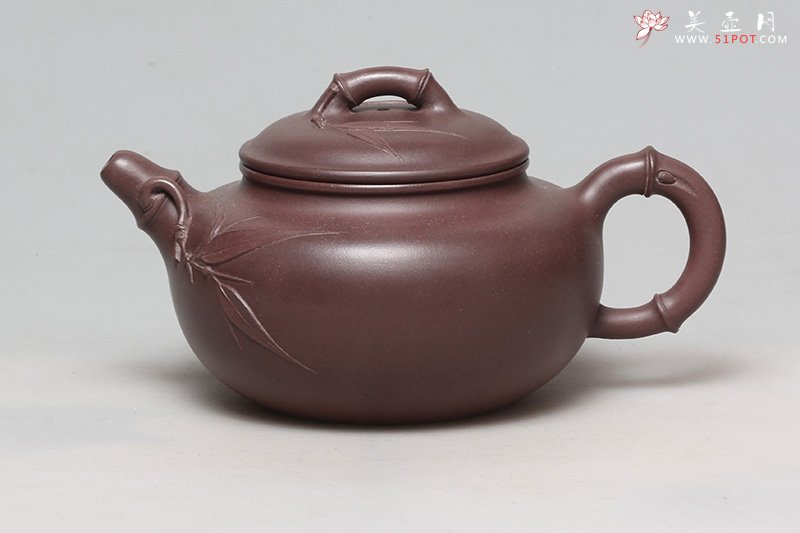 紫砂壶图片：竹福壶 - 宜兴紫砂壶网