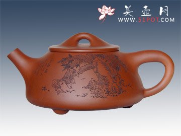 紫砂壶图片：大石瓢 - 宜兴紫砂壶网