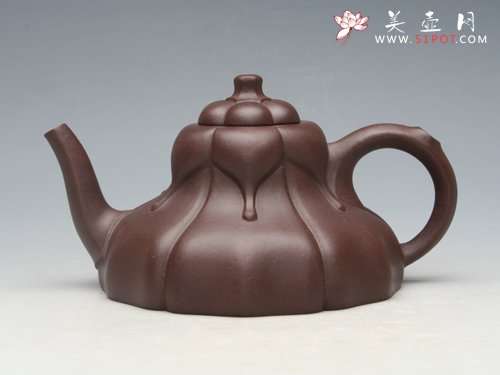 紫砂壶图片：玉兰壶 家藏老紫泥... - 宜兴紫砂壶网