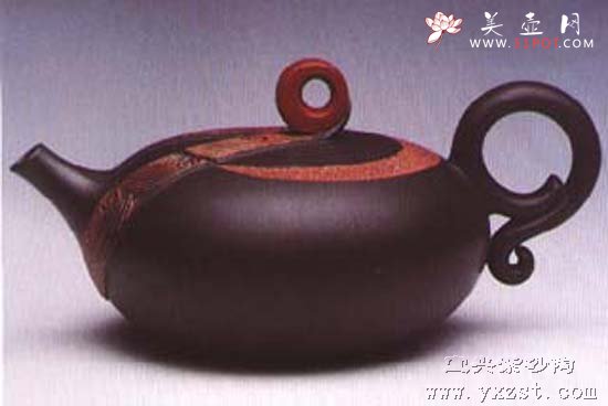 紫砂壶图片：晓阳追月壶 - 宜兴紫砂壶网