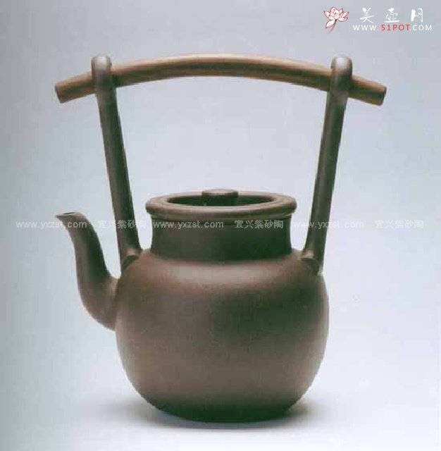 紫砂壶图片：红木龙蛋壶 - 宜兴紫砂壶网