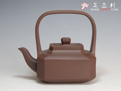 紫砂壶图片：八方提璧壶 - 宜兴紫砂壶网