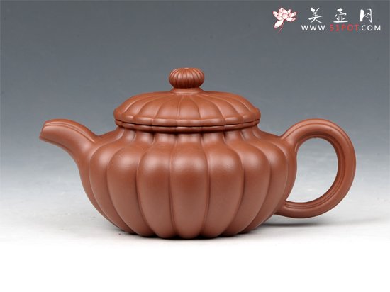 紫砂壶图片：筋纹仿古 - 宜兴紫砂壶网