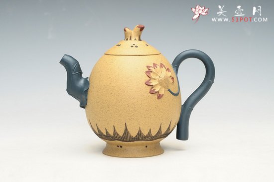 紫砂壶图片：荷花 - 宜兴紫砂壶网