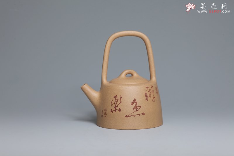 紫砂壶图片：曼生提梁 - 宜兴紫砂壶网