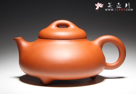 紫砂壶图片：三角石瓢 - 宜兴紫砂壶网