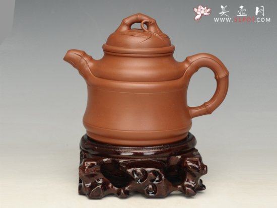 紫砂壶图片：竹鼎   容量：300cc - 宜兴紫砂壶网