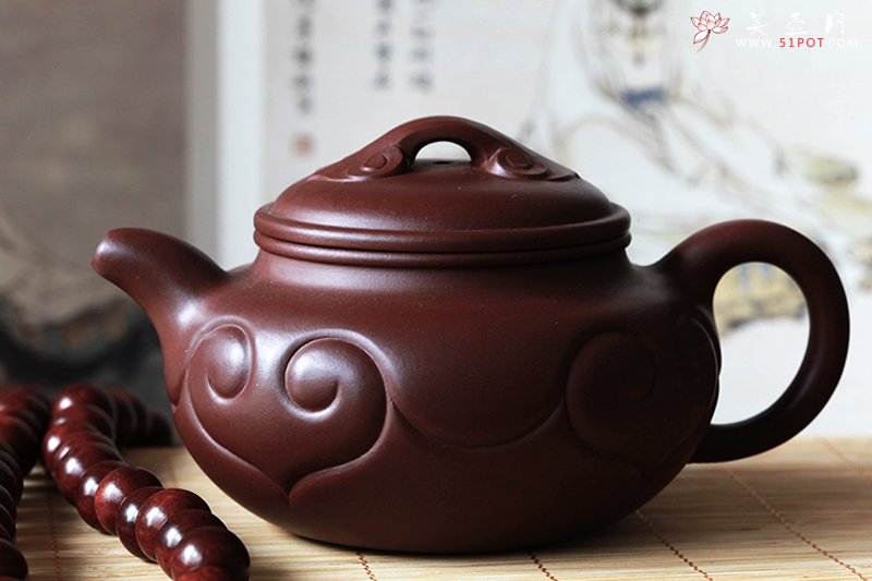 紫砂壶图片：仿古如意 - 宜兴紫砂壶网