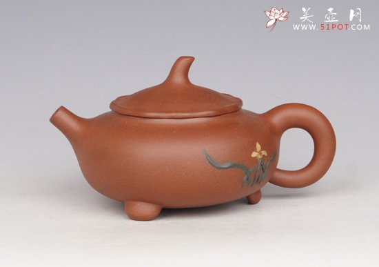 紫砂壶图片：兰花250CC - 宜兴紫砂壶网