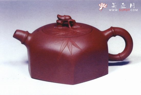 紫砂壶图片：大方竹 - 宜兴紫砂壶网