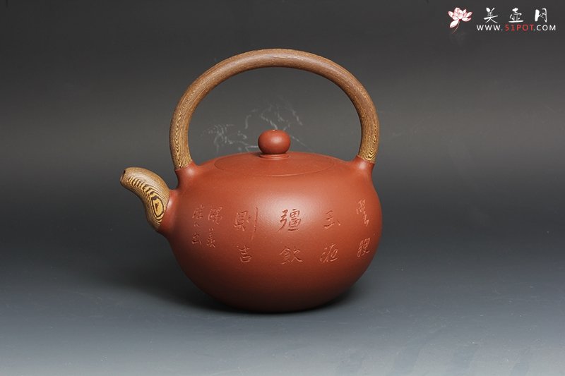 紫砂壶图片：玉润提梁 - 宜兴紫砂壶网