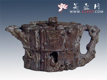 紫砂壶图片：束柴三友 - 宜兴紫砂壶网