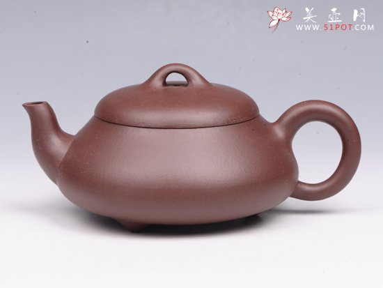 紫砂壶图片：三弯石瓢 - 宜兴紫砂壶网