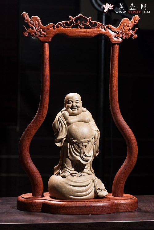 紫砂壶图片：布袋罗汉 - 宜兴紫砂壶网