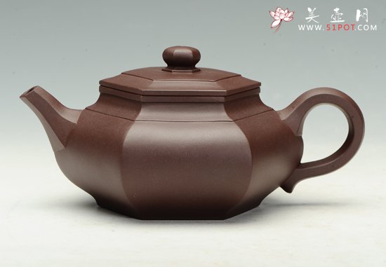 紫砂壶图片：大彬六方2 - 宜兴紫砂壶网