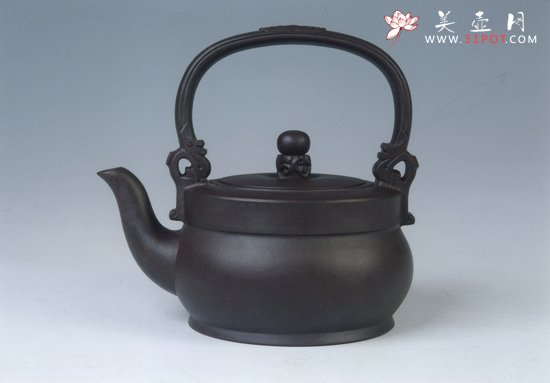 紫砂壶图片：双龙提梁 - 宜兴紫砂壶网