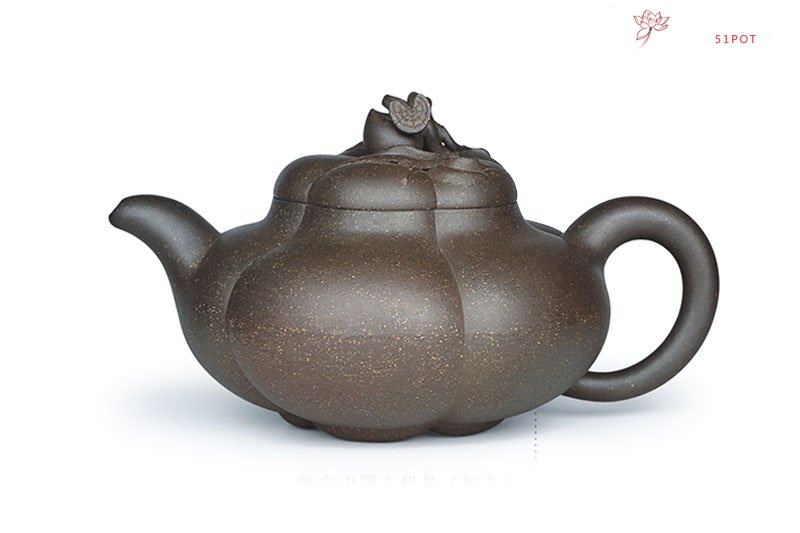 紫砂壶图片：上合桃壶窑变 - 宜兴紫砂壶网