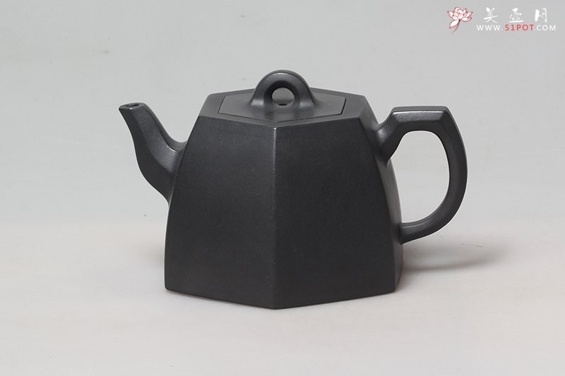 紫砂壶图片：六方铜铊 - 宜兴紫砂壶网