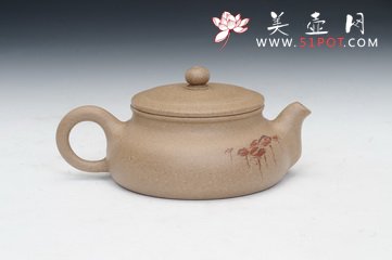 紫砂壶图片：清泉（吉祥制，王玉美绘） - 宜兴紫砂壶网