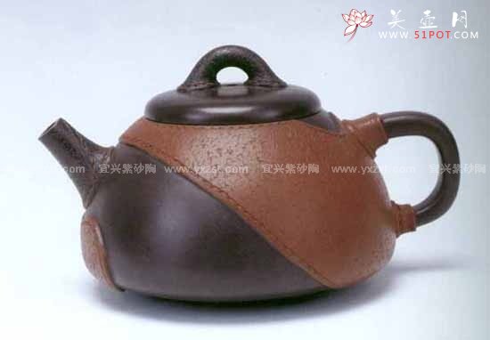 紫砂壶图片：日月石铫壶 - 宜兴紫砂壶网