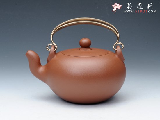 紫砂壶图片：蛋包提梁 - 宜兴紫砂壶网