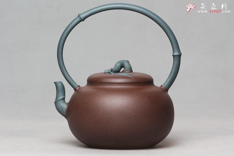 紫砂壶图片：春雨隐竹 - 宜兴紫砂壶网