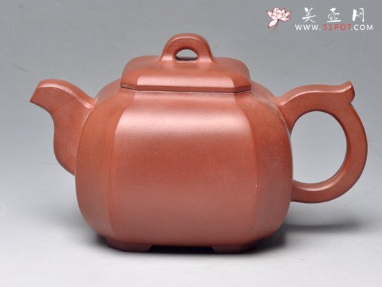 紫砂壶图片：有容乃大 拼紫泥  250cc - 宜兴紫砂壶网