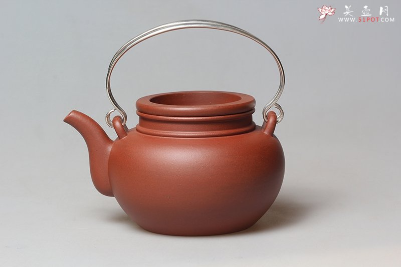 紫砂壶图片：银提寿星 - 宜兴紫砂壶网